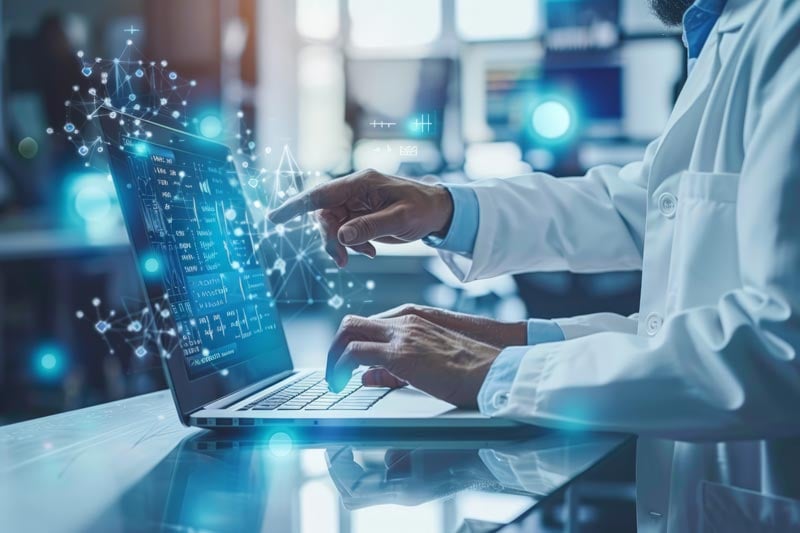 medical-professional-using-laptop-hightech-office-environment