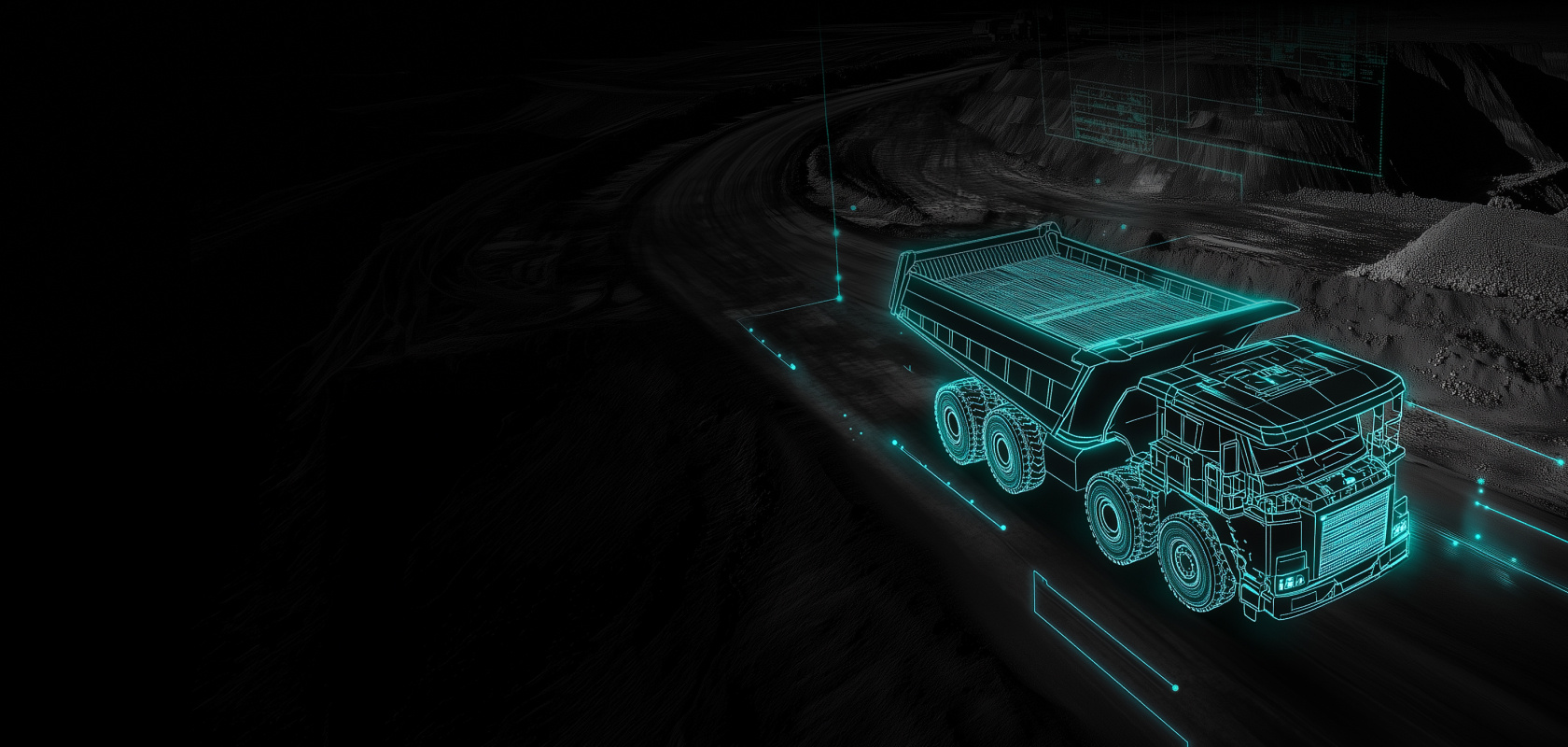 3D visualisation of a truck