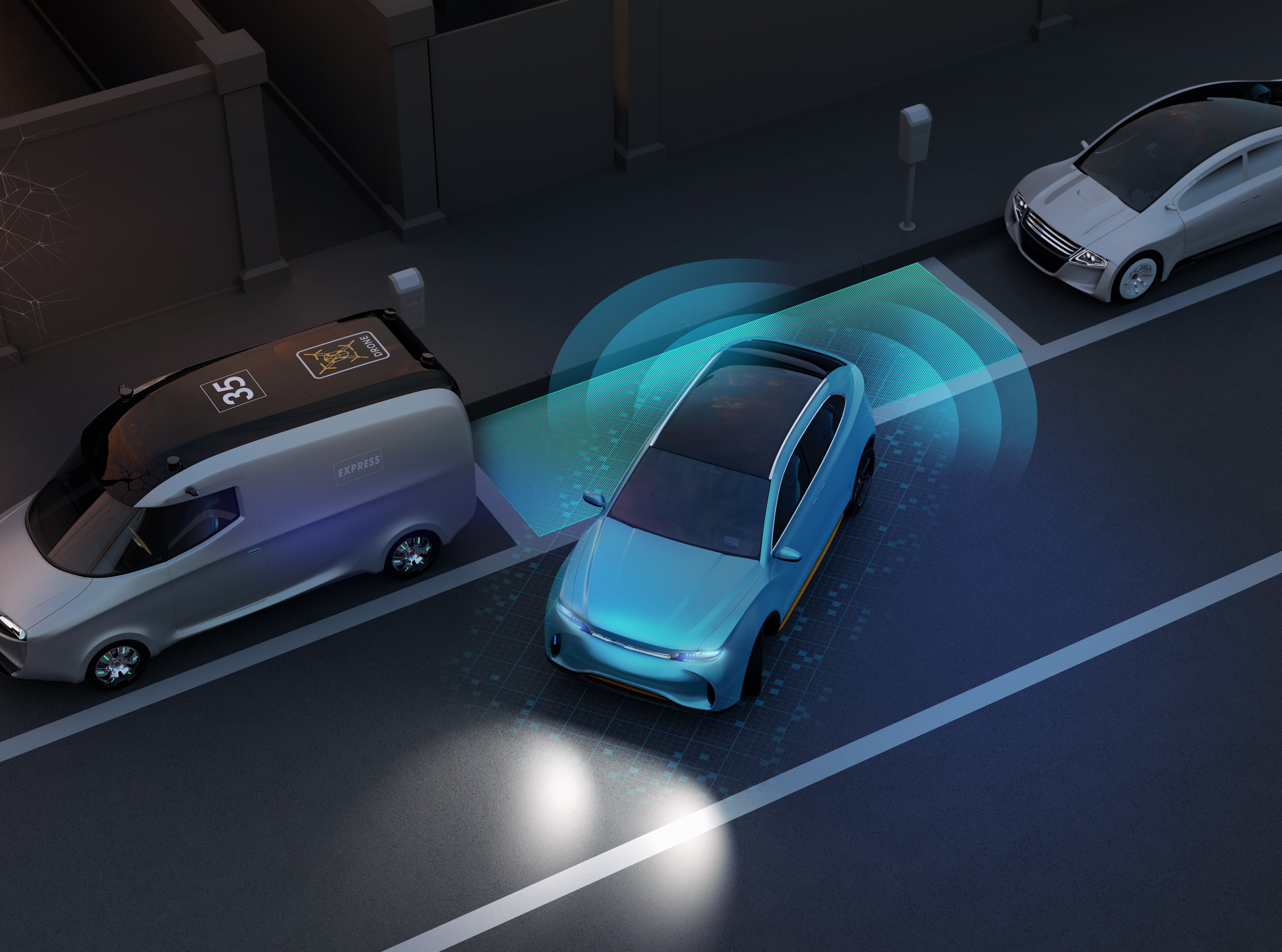 Autonomous Parking: Collision Control for Large Off-Highway Vehicles