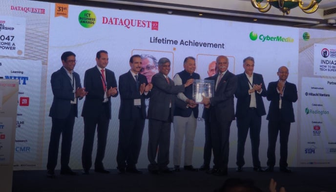 Dr. B.V.R. Mohan Reddy being awarded