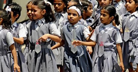 Children in school 