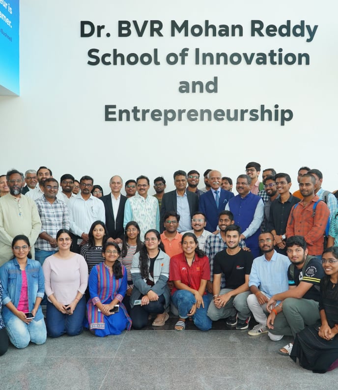 Students and innovators at DR.BVR Mohan Reddy School of Innovation and Entrepreneurship