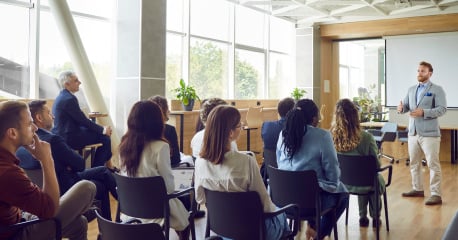 Individuals attending a workshop
