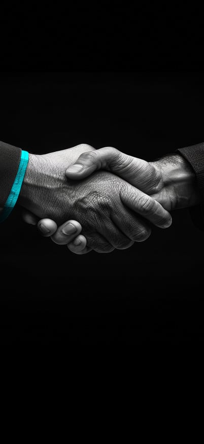 Handshake symbolising partnerships