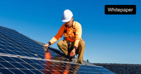  An engineer on solar panels.