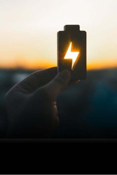 Symbolic representation of a wireless battery