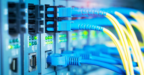 High speed cables connected 