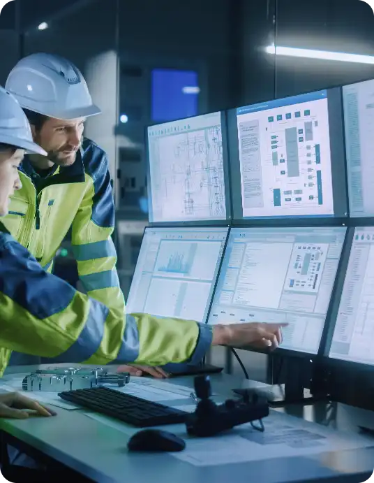 Shop floor monitoring with MES 