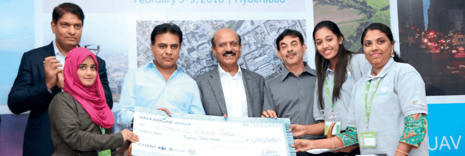 Cyient & DJI Announce Winners of Hackadrone 2018, India’s First UAV Hackathon